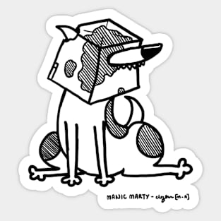 Manic Marty 5 Sticker